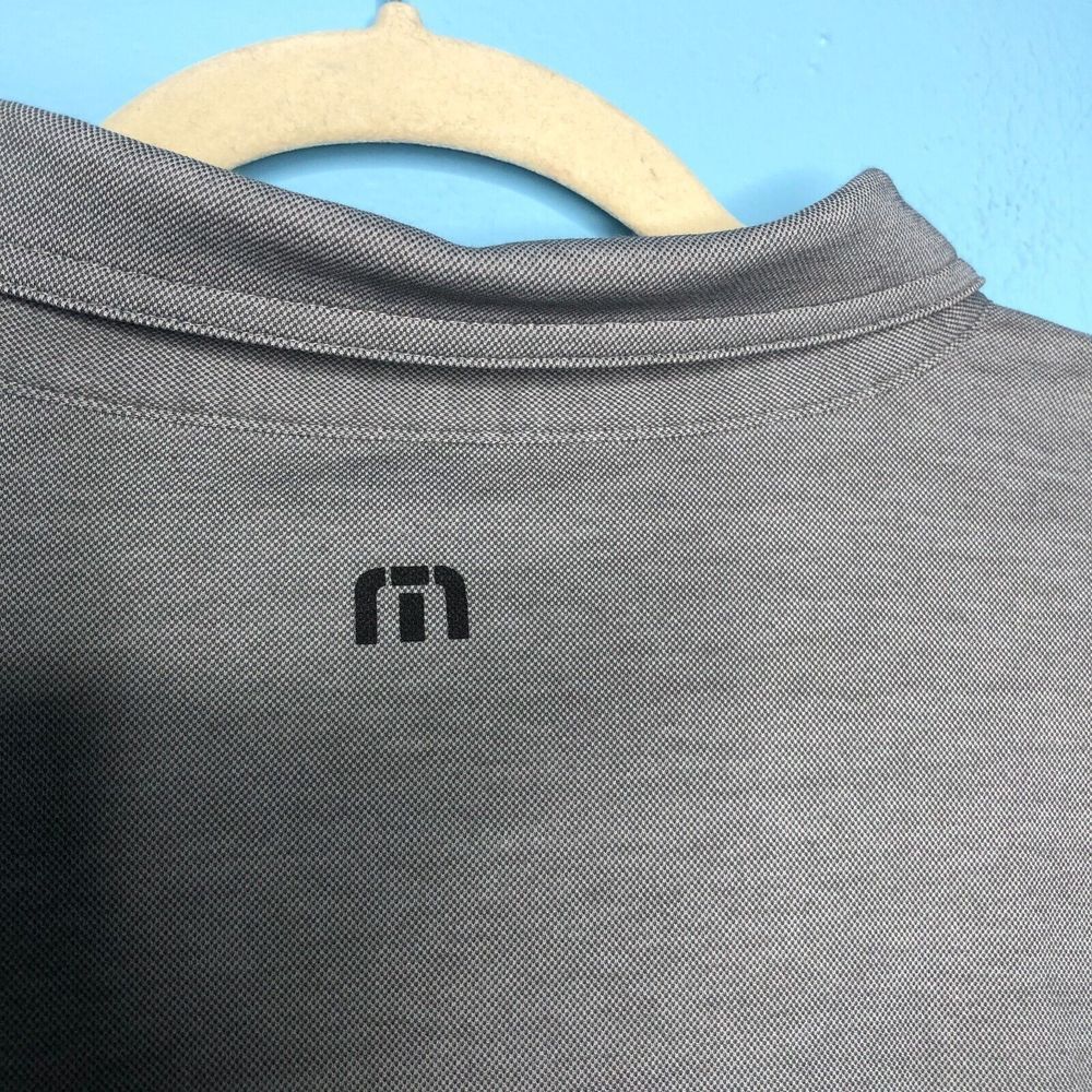 4/$25 Travis Mathew Polo Shirt Mens XXL Gray Stripe Casual Golf Athletic - Picture 9 of 9